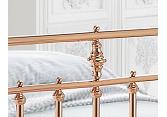 4ft6 Double Alex Rose Gold Traditional Metal Bed Frame 3